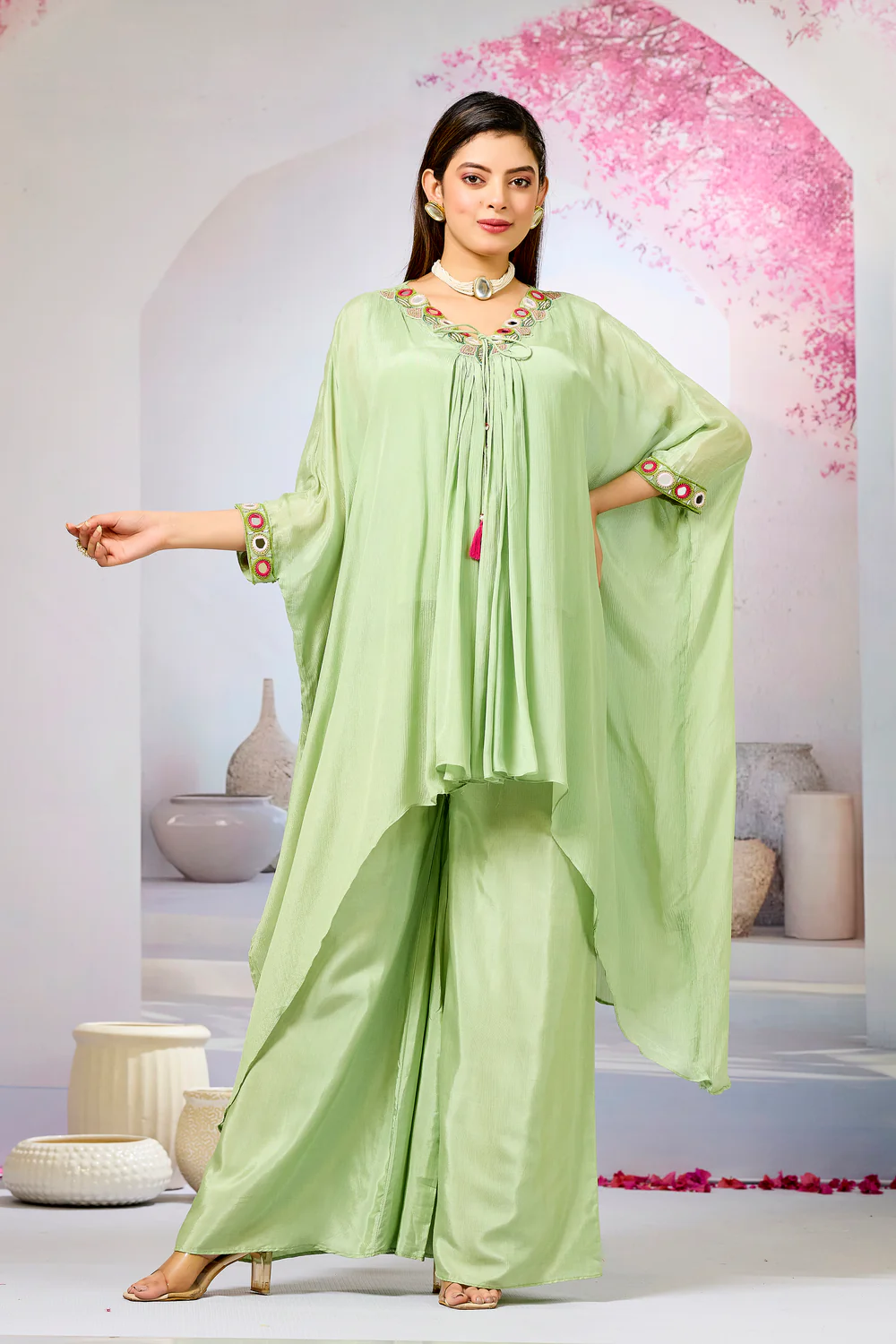 Chinon Silk Kaftan Set