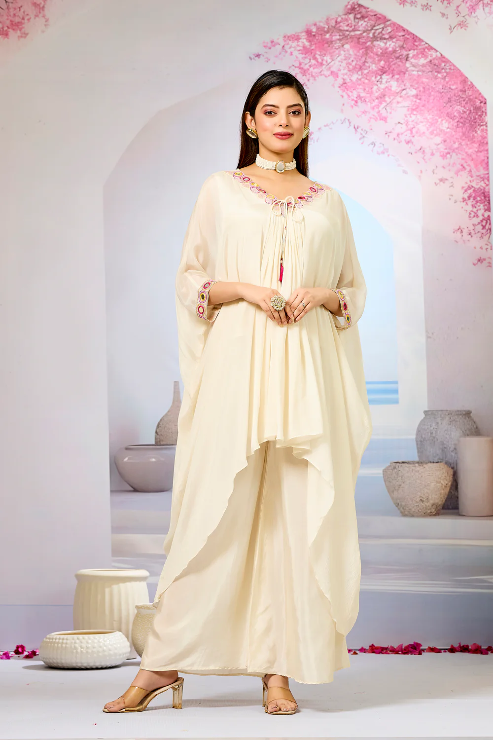 Chinon Silk Kaftan Set