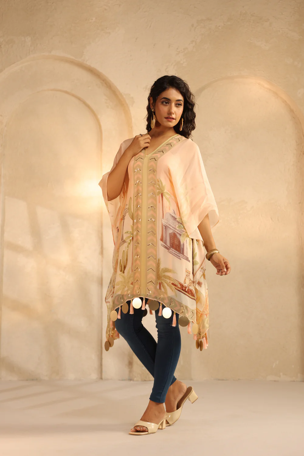 Organza Silk Kaftan Top